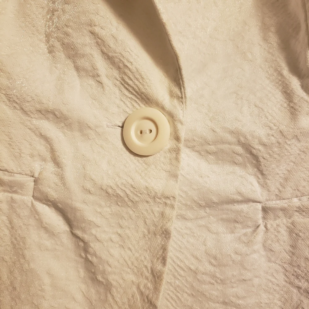 HeartSoul White Snake Print Textured Blazer Size Medium - Picture 5 of 11